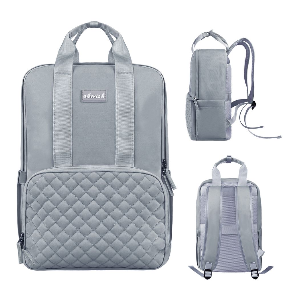 OKWISH Rucksack Damen & Herren - Daypack mit 15.6 Zoll Laptopfach - Rucksäcke für City Schule Business - Schulrucksack Mädchen Teenager - Wasser...