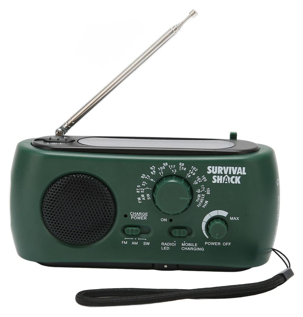 Handkurbelradio Tragbar Praktische LED-Taschenlampe Outdoor Multi Band AM/FM/SW Solar Handkurbel Wetterradio