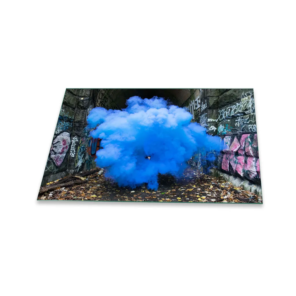 Protezione Piano Cottura Vetro 80x52 Piastra Unica Blu Astratto