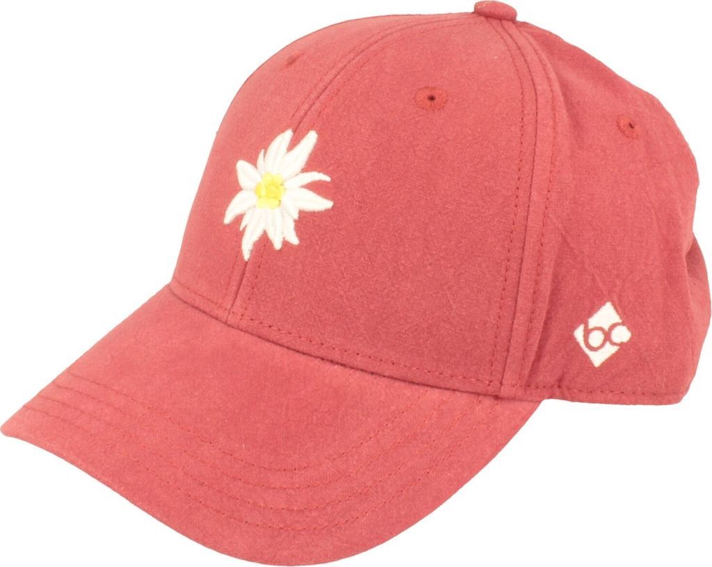 Bavarian Caps Baseball-Cap Edelweiss aus Leinen-Baumwoll Mix