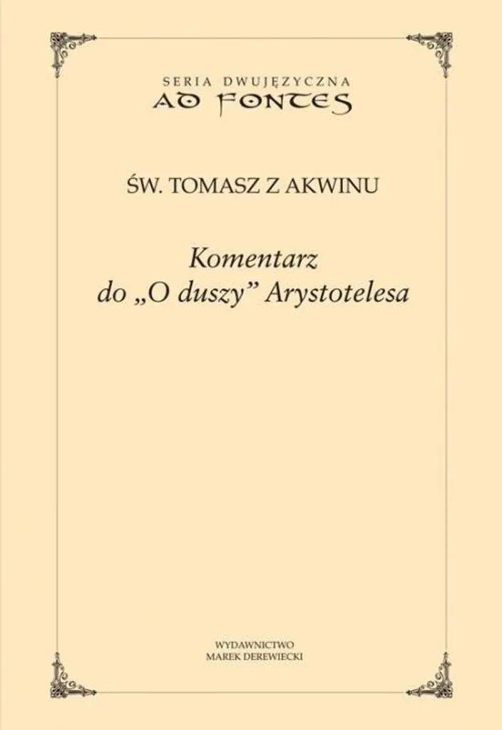 Livre de philosophie : Commentaire sur l'ouvrage d'Aristote sur l'âme