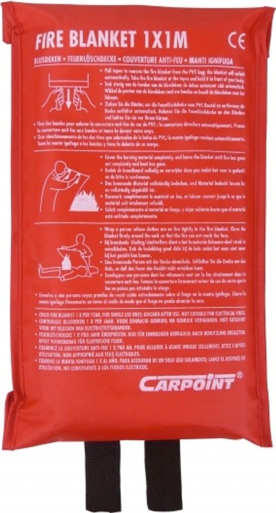 Carpoint Feuerlöschdecke 1x1 Meter Produktbild 