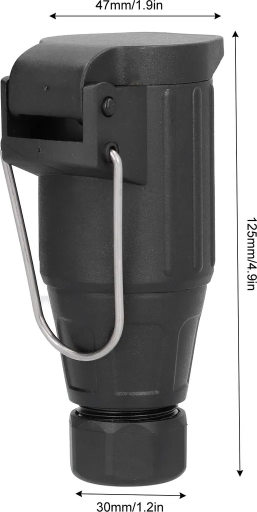 Spina Rimorchio 13 Poli 12V Professionale | Ottone e ABS Anti-Urti - 5