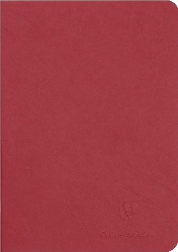 Clairefontaine 5x Age Bag Notizbuch A5, 48 Blatt 90g liniert Rot 733162C