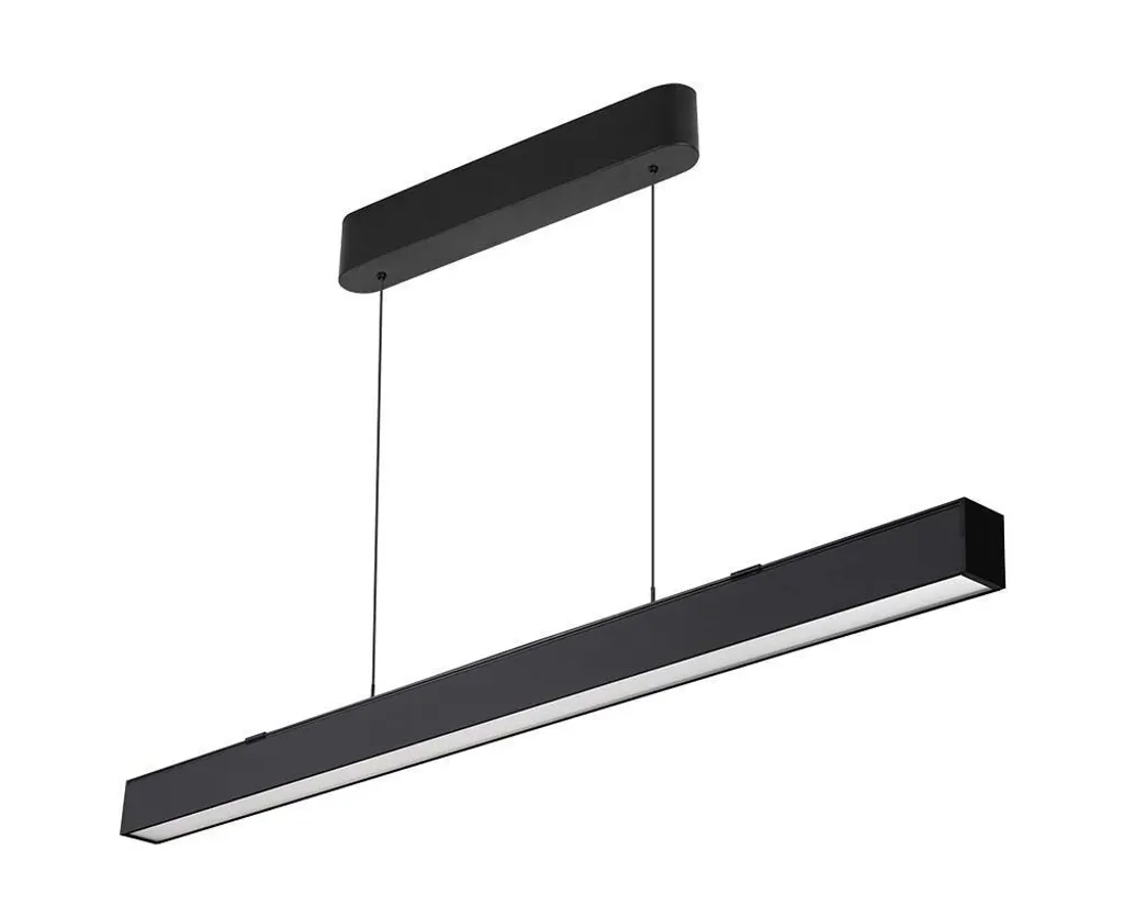 LED Solution 10468 Nero: L'Essenza della Luce Lineare 40W CCT