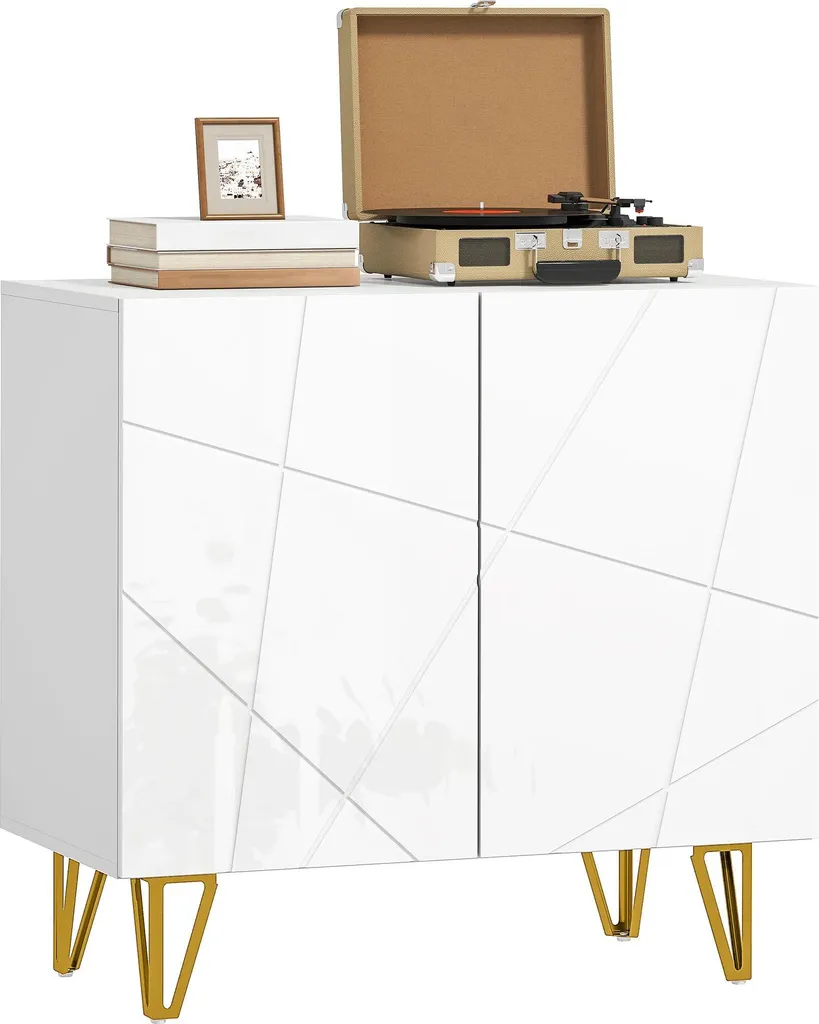 Meuble Bas de Salon Blanc : Gagnez de la Place avec ce Buffet en Bois