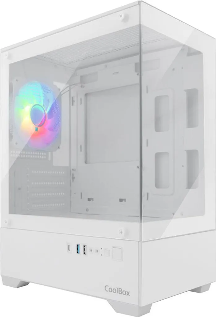 Acquista Coolbox GM200 Vision Lite: Case PC Bianco Design Moderno - 2