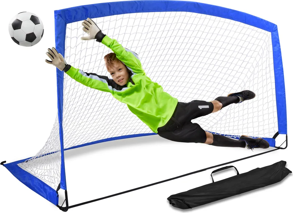 But de foot 200x100 cm stable et robuste pour entraînement intensif