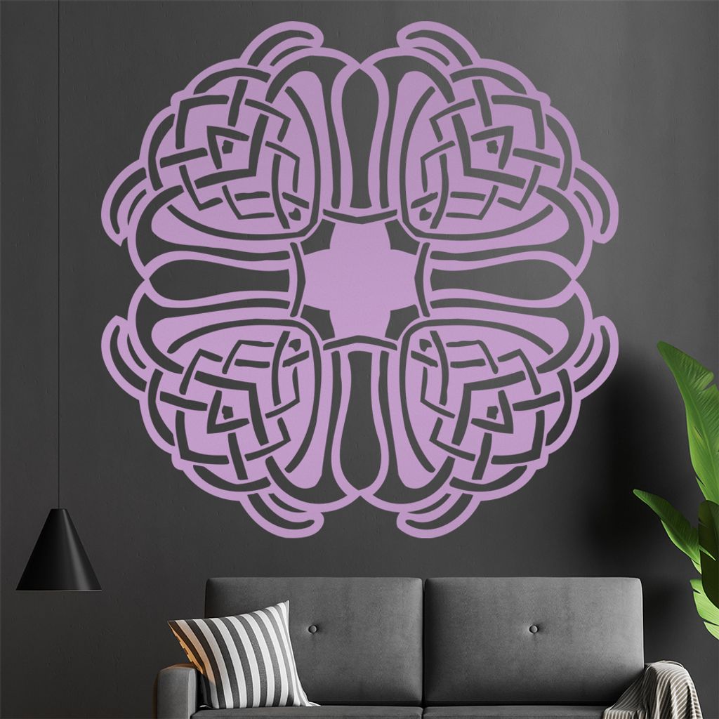 keltische Knoten Wandtattoo in 6 Größen - Wandaufkleber Wall Sticker - Dekoration, Küche, Wohnzimmer, Schlafzimmer, Badezimmer