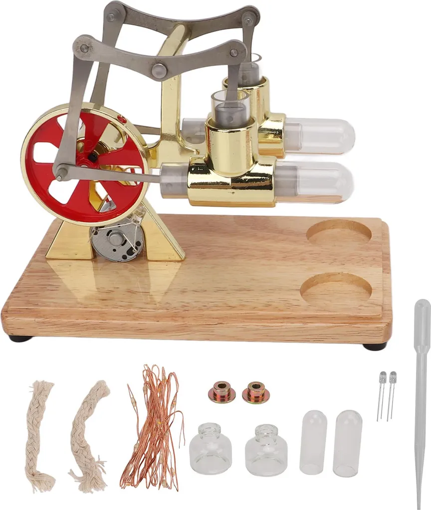 Modèle Stirling Éducatif pour Apprendre la Physique - Double Cylindre