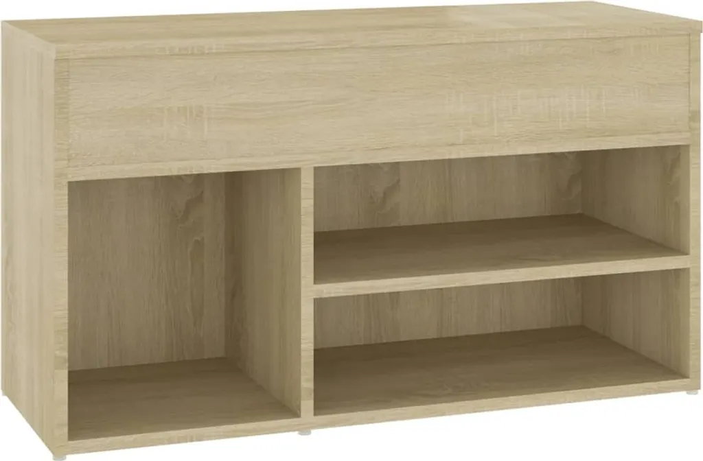 Meuble de rangement pour chaussures chêne Sonoma 80 cm pour l'entrée