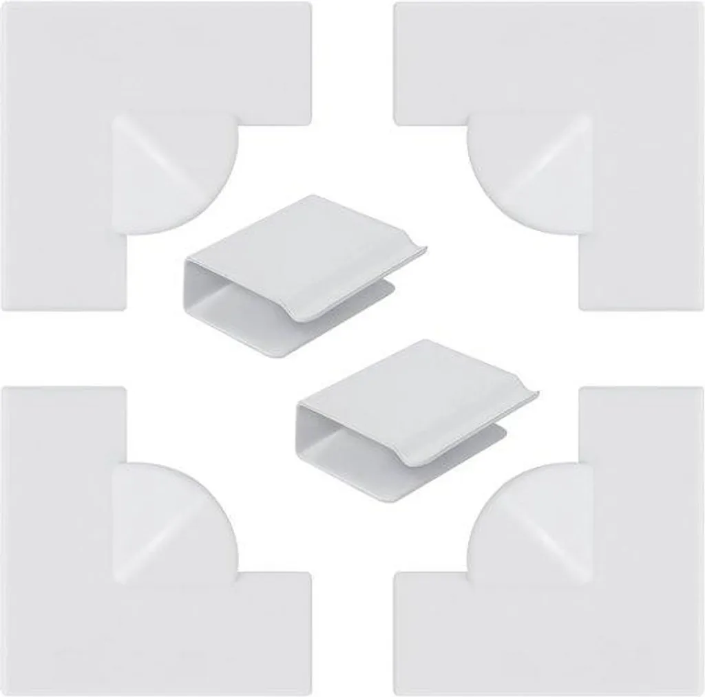 Pinces anti-vent robustes et connecteurs d'angle pour protection DIY