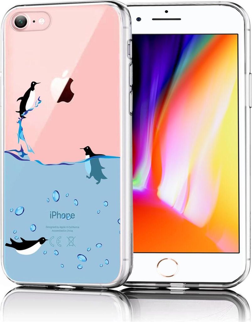 Conie Aufdruck Silikon Schutzhülle für iPhone 7 / 8 / SE 2 Tasche Case Bild Cover Bumper TPU Hülle als Motiv 05
