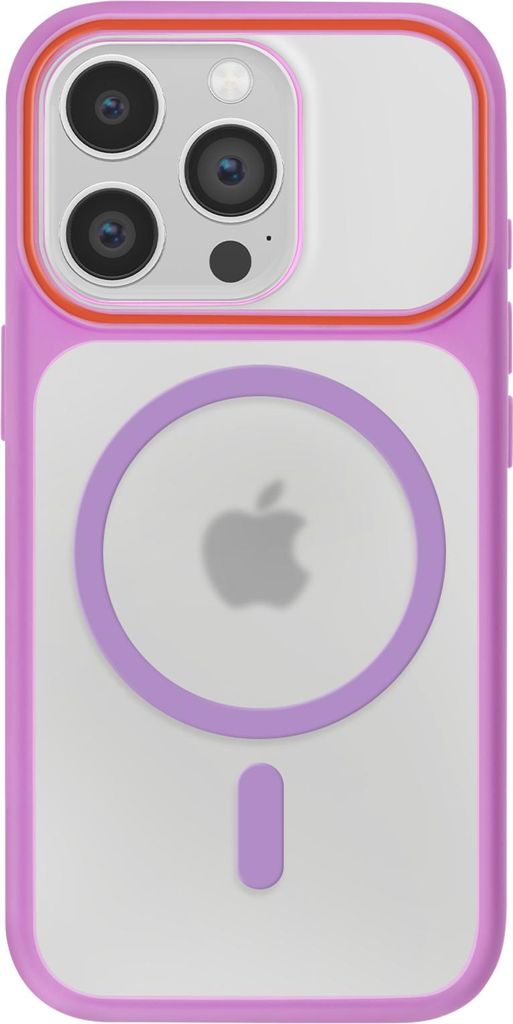 Avizar, iPhone 14 Pro Hülle Dual-Material MagSafe Kompatibel Schutzhülle, Violett