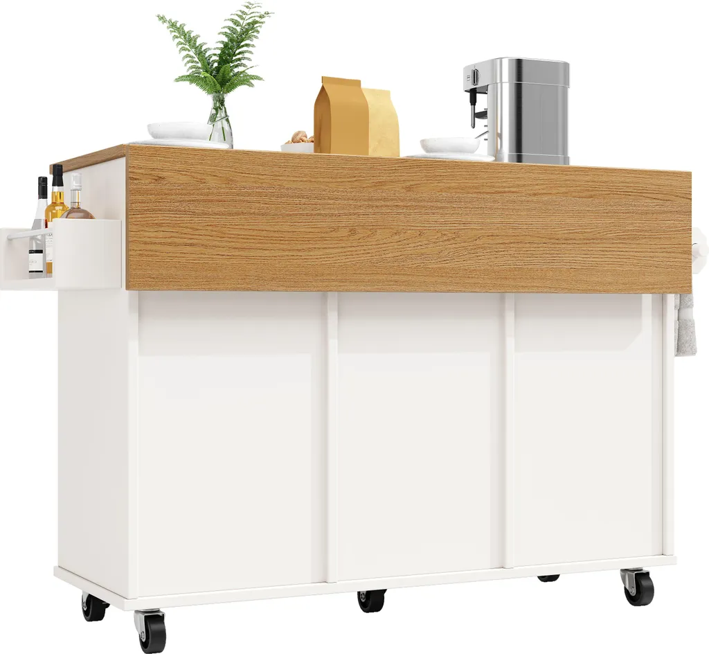 Buffet de Cuisine Multifonctionnel et Table à Manger Extensible - 9