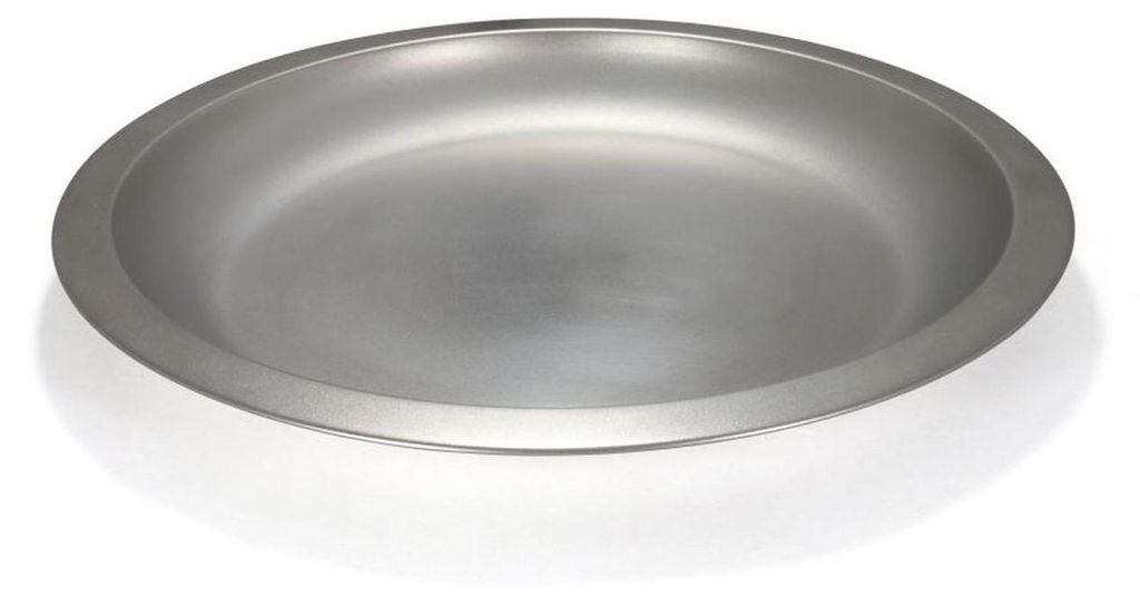 BasicNature Edelstahl Teller matt flach Produktbild 