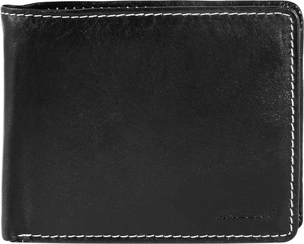 Akzent Herren Geldbörse aus Echtleder. Format 12 x 9 cm.