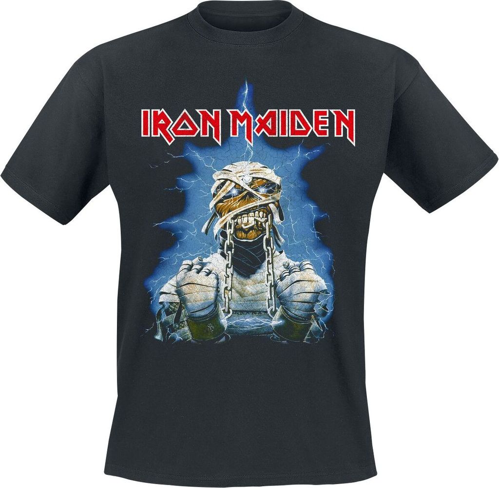 Iron Maiden T-Shirt Herren World Slavery Tour 1984-1985 schwarz S