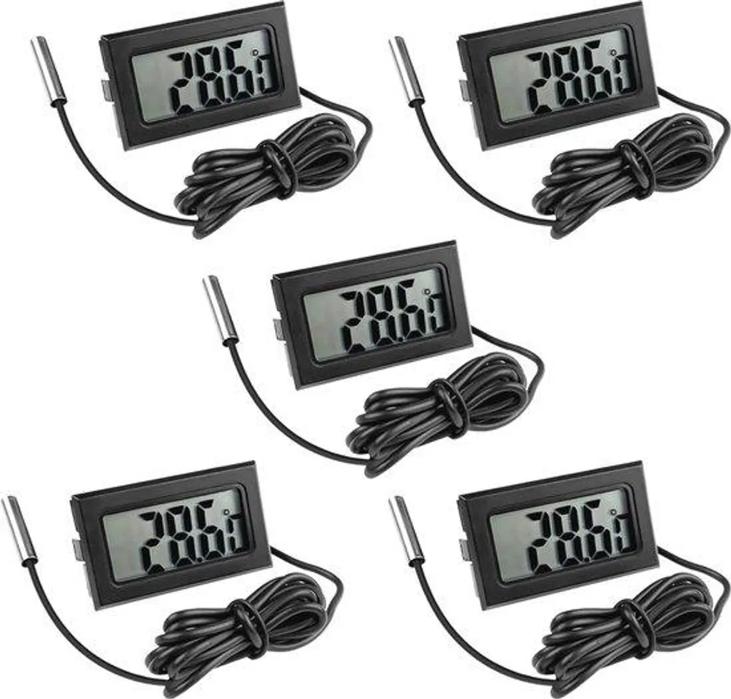 Thermomètre aquarium étanche à sonde filaire et écran LCD haute visibilité