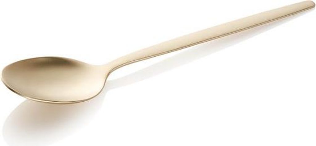 24x Dessertlöffel ALEX CHAMPAGNE, mit champagner, matte PVD Beschichtung, 16 cm, Chromnickelstahl 18/10