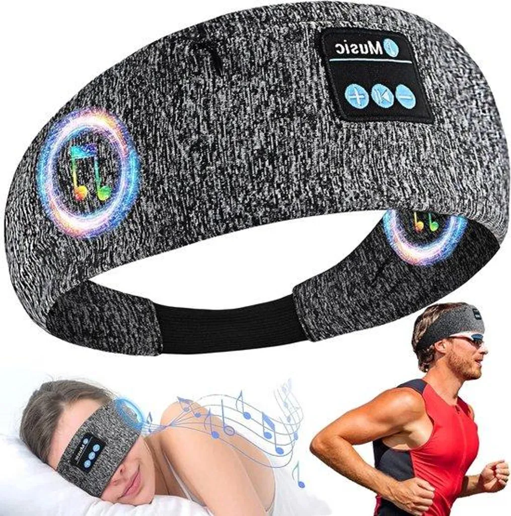 Écouteurs sport sans fil pour le running, kit mains libres gris 3-en-1