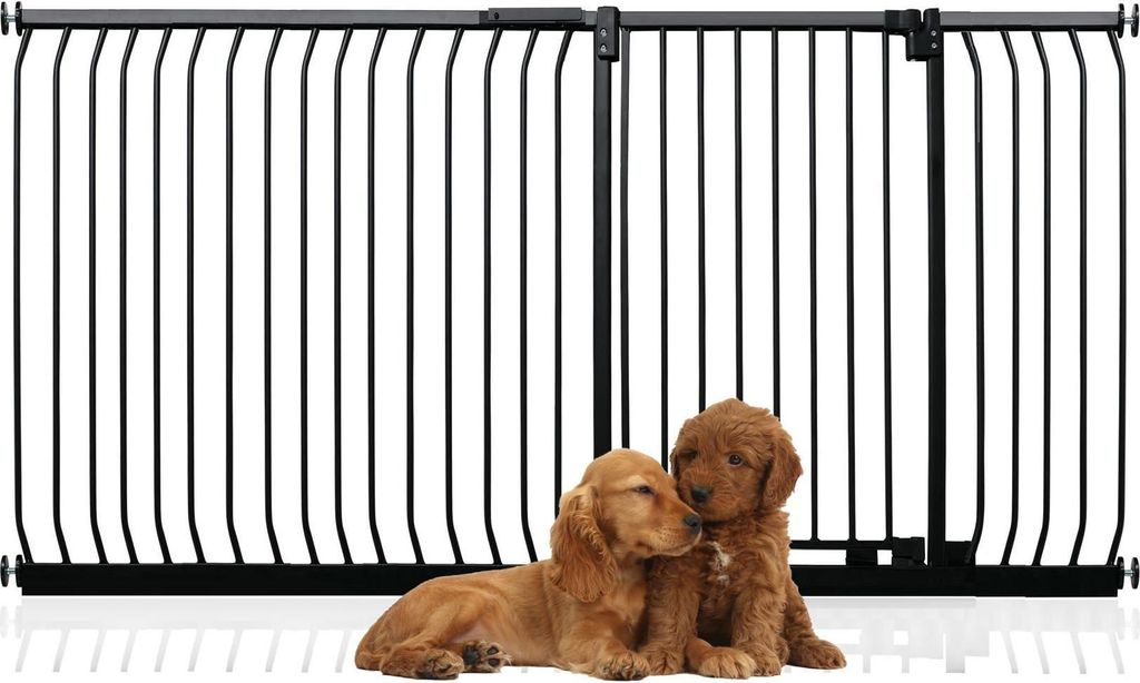 Bettacare Extra Tall Elite Hundegitter, 198cm - 207cm, Schwarz