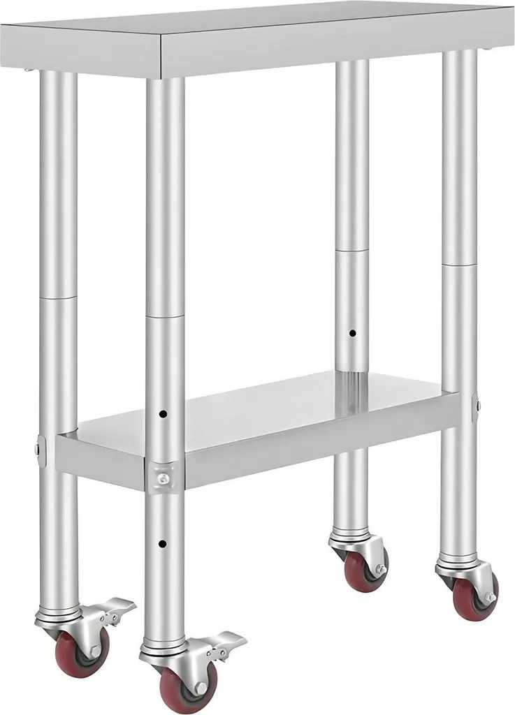 Table inox mobile pour gagner de la place et organiser votre cuisine