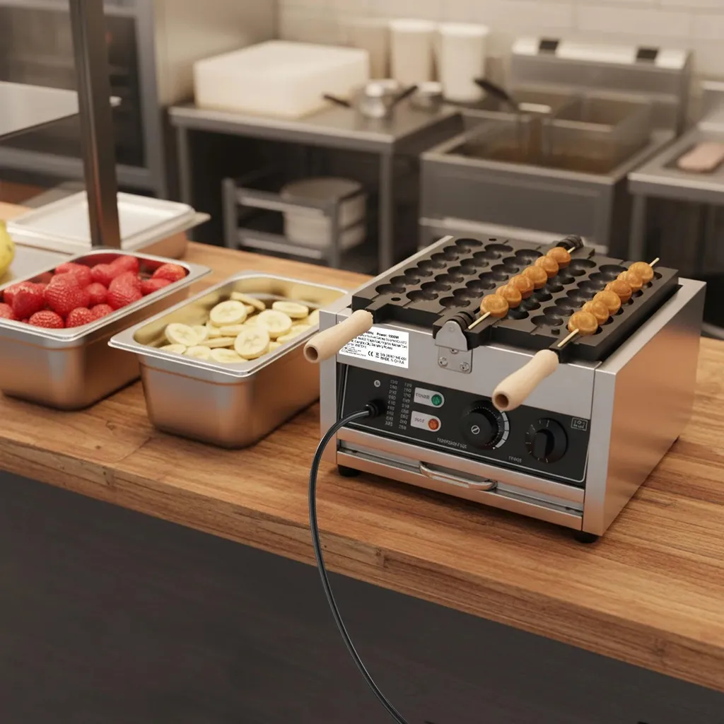 Gaufrier boules pour Bubble Waffles et gaufres œufs - Usage Intensif - 2