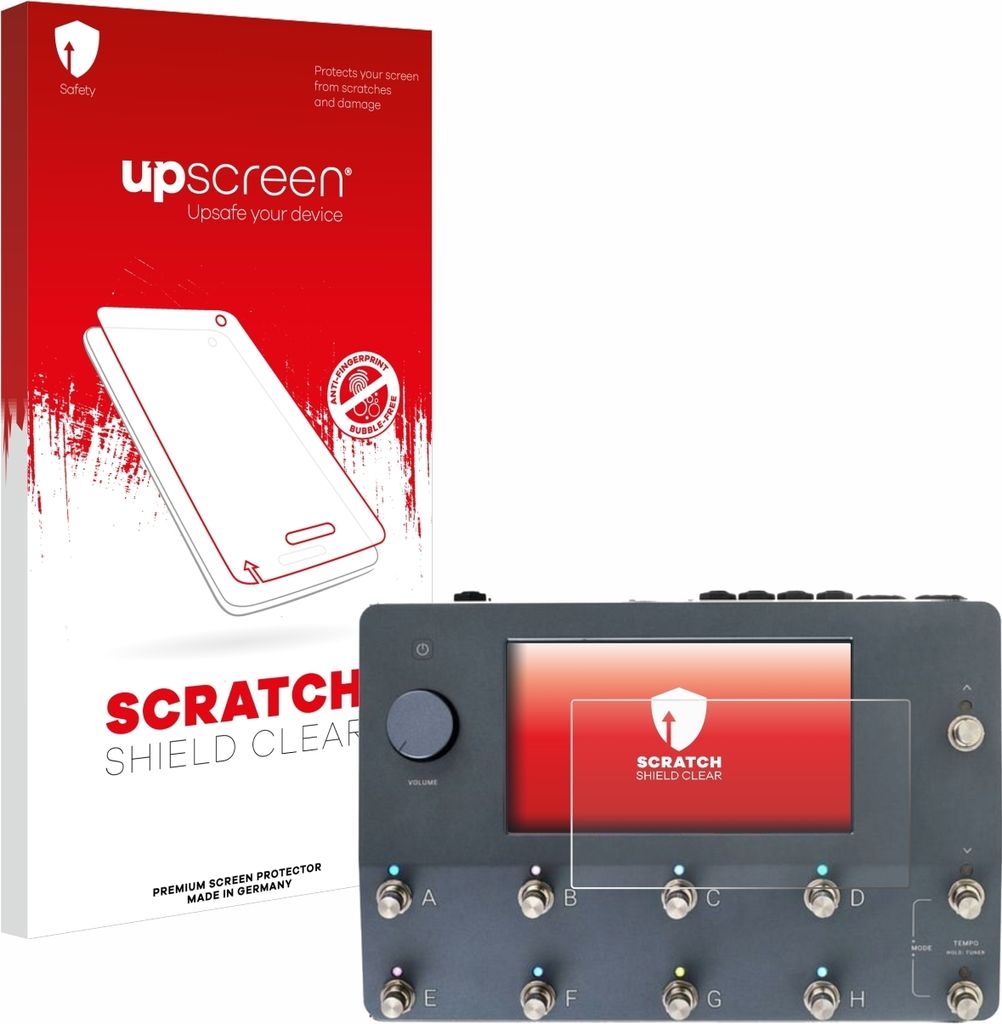 upscreen Schutzfolie für Neural DSP Quad Cortex Displayschutz Displayschutzfolie Folie Klar Transparent