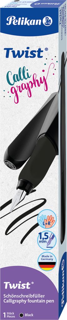 Pelikan Twist® Calligraphy Patronenfüller schwarz B (breit) Produktbild 4