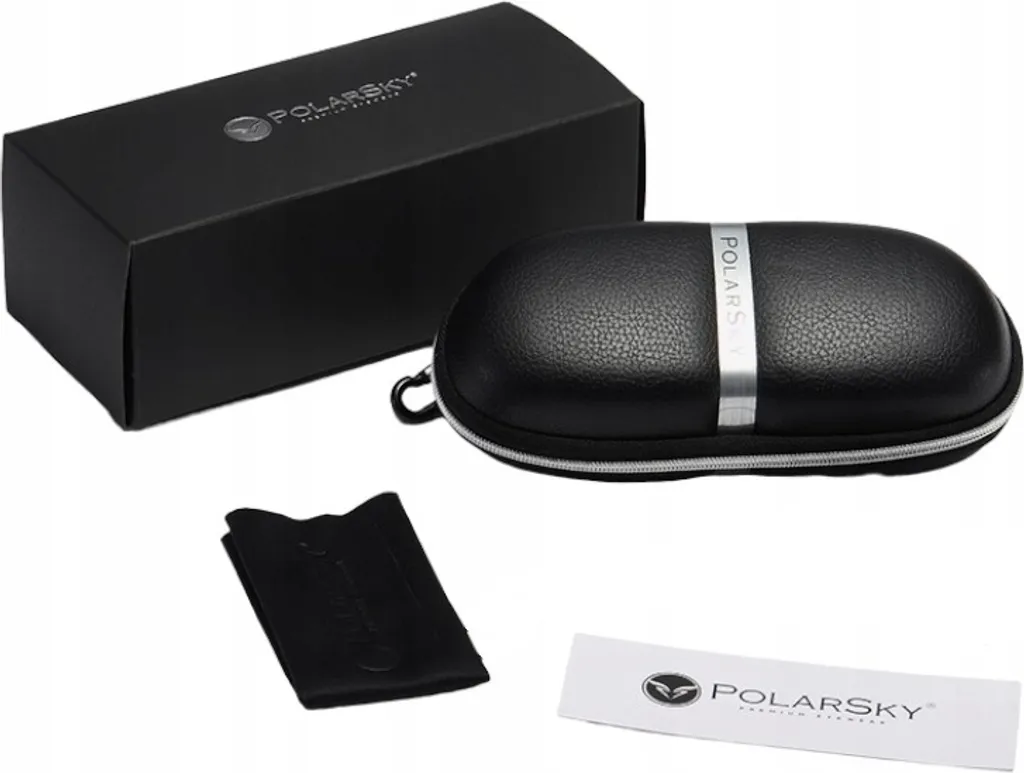 PolarSky Étui à lunettes en cuir véritable souple - Protection Premium