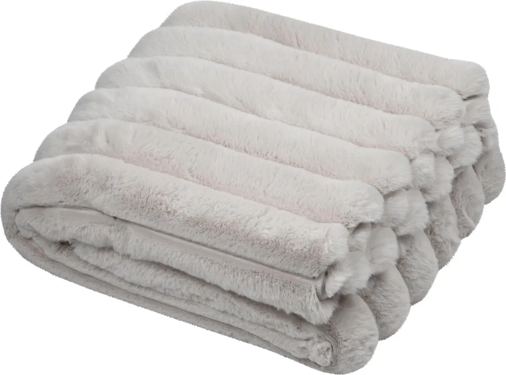 Plaid douillet en peluche douce POLARY jeté de canapé 130 x 160 cm