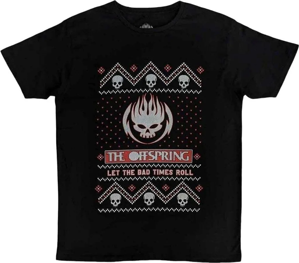 T-shirt Offspring Christmas Bad Times - Haut de concert noir original