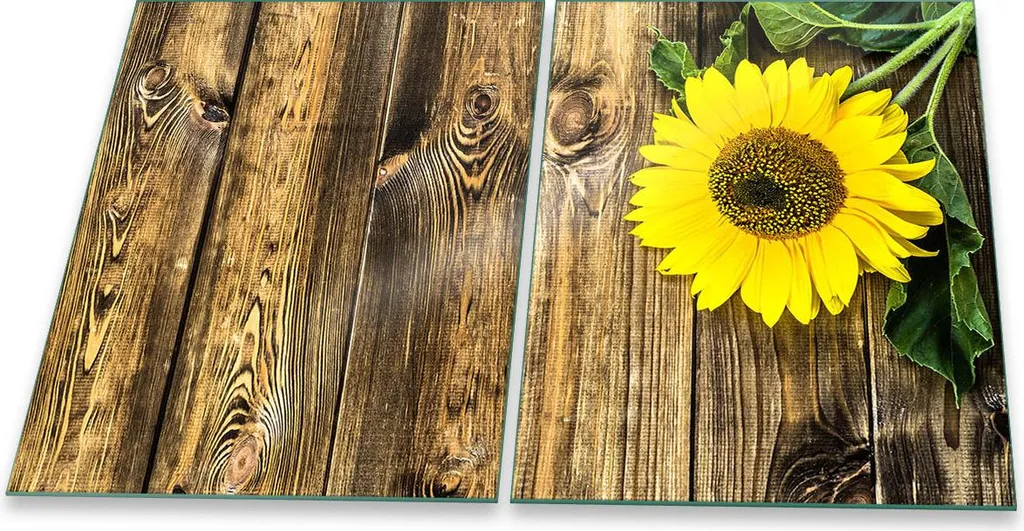 Coperchio per piano cottura in ceramica 2 pezzi 2x40x52 giallo girasole Coperchio per alzatina - 1