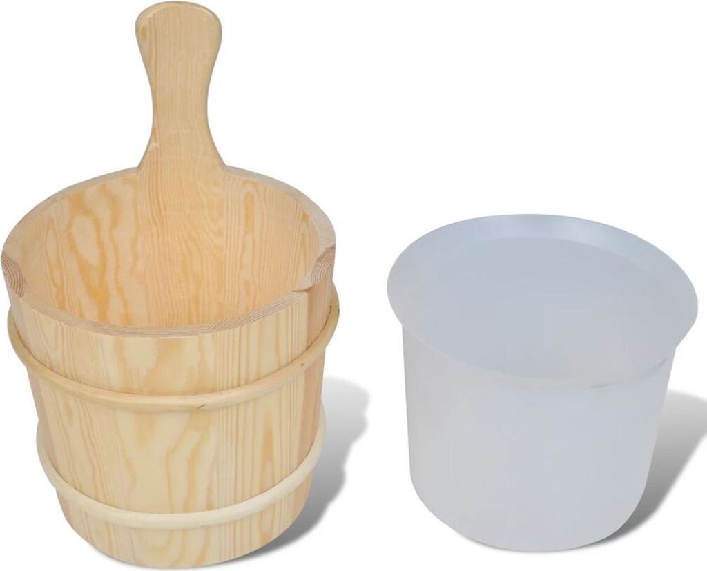 vidaXL 5 pcs. accessoires pour sauna avec seau cuillère Image du produit 