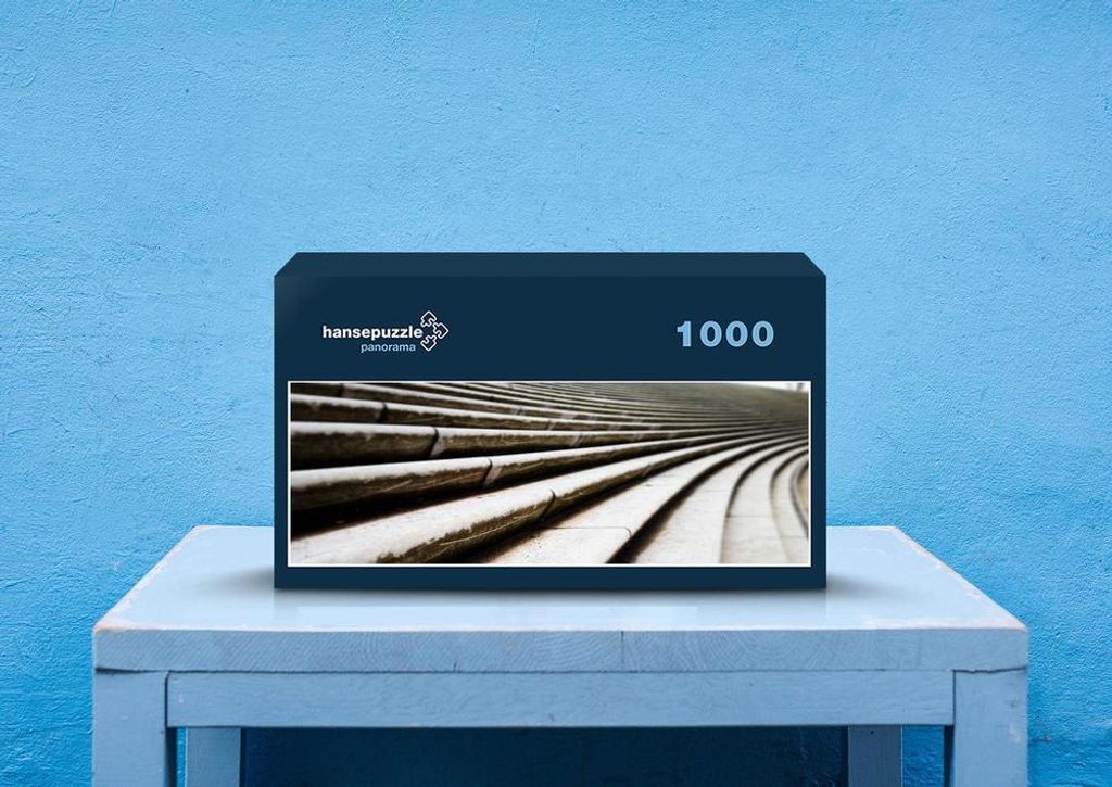 hansepuzzle 66779 - Treppe Puzzle, 1050 Teile, Hintergründe, 60,0 x 46,0cm mit hochwertiger Aufbewahrung, Kartonbox und wiederverschließbarem Beutel