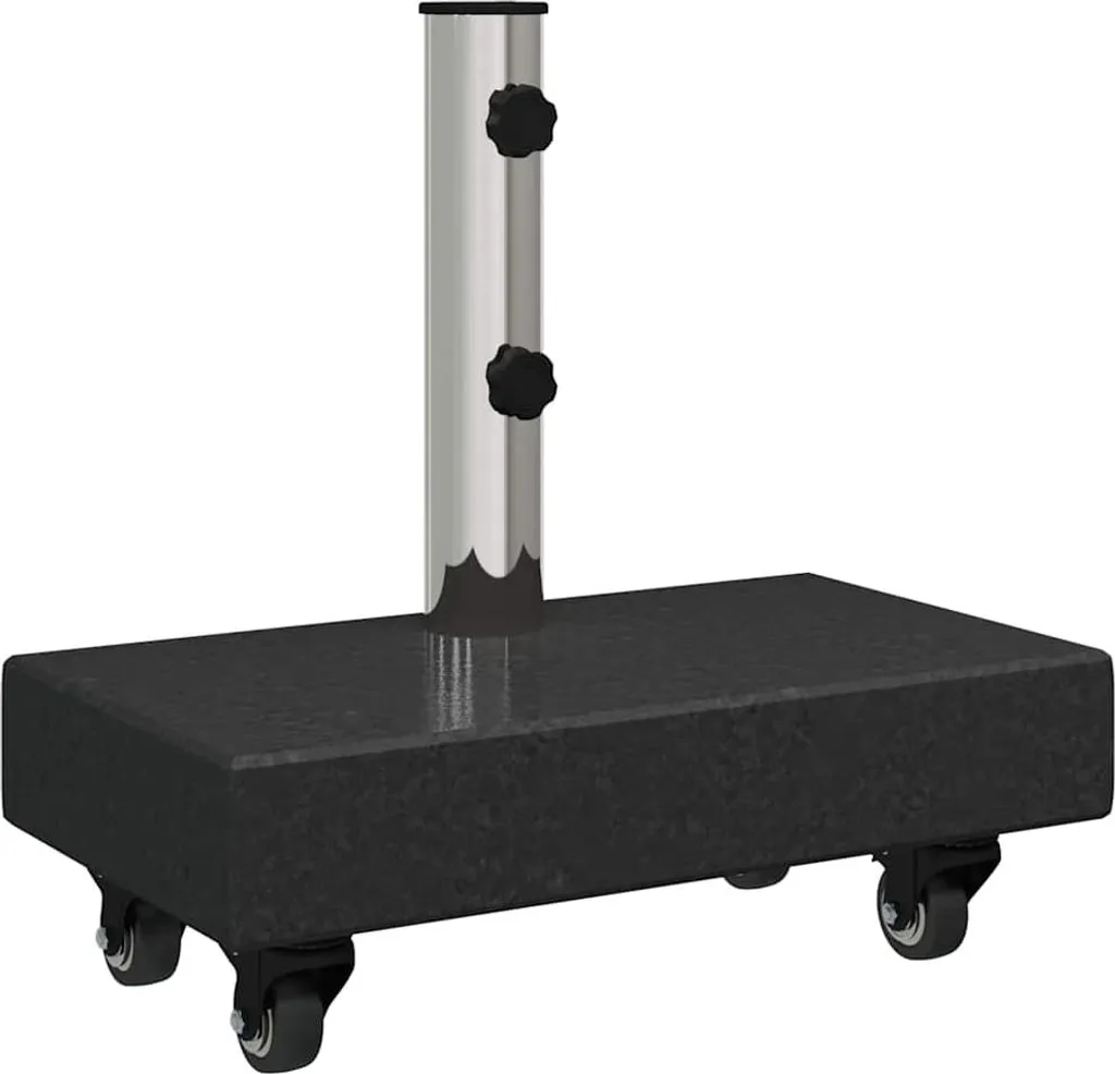 Base per Ombrellone vidaXL Granito Nero 25kg | Anti-ribaltamento