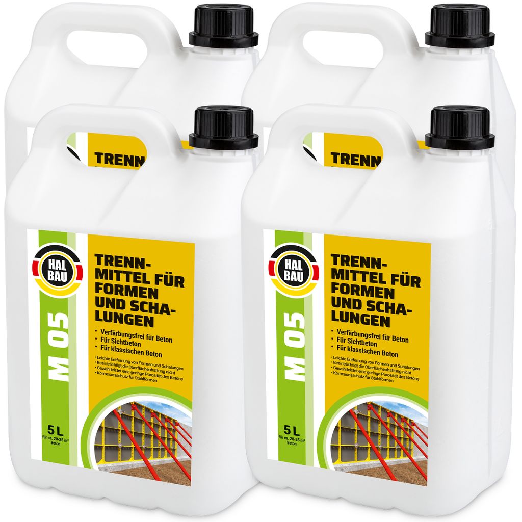Trennmittel 20L für Schalungen Formentrennmittel für Gips Beton Mörtel Schalungsöl M05
