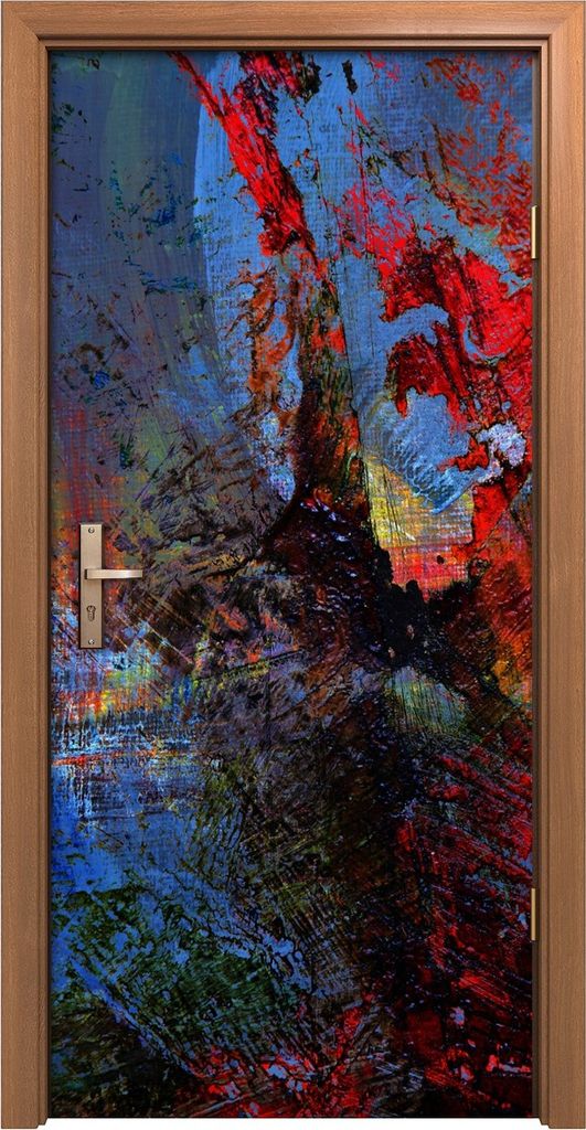 Türposter 90x200 cm Türaufkleber Türtapete Türfolie Klebefolie Abstrakte Abstraktion