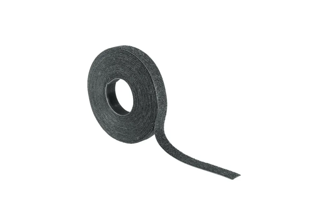 Collier textile TEXTIE-25M réutilisable 2,5m noir en PA/PP résistant