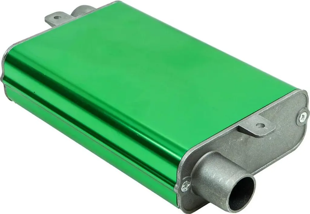 Silencieux d'échappement 24mm en acier inoxydable noir pour chauffage