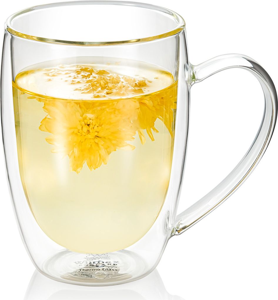 Wilmax Doppelwandiger Glasbecher 300 ml Transparent WL-888740/A