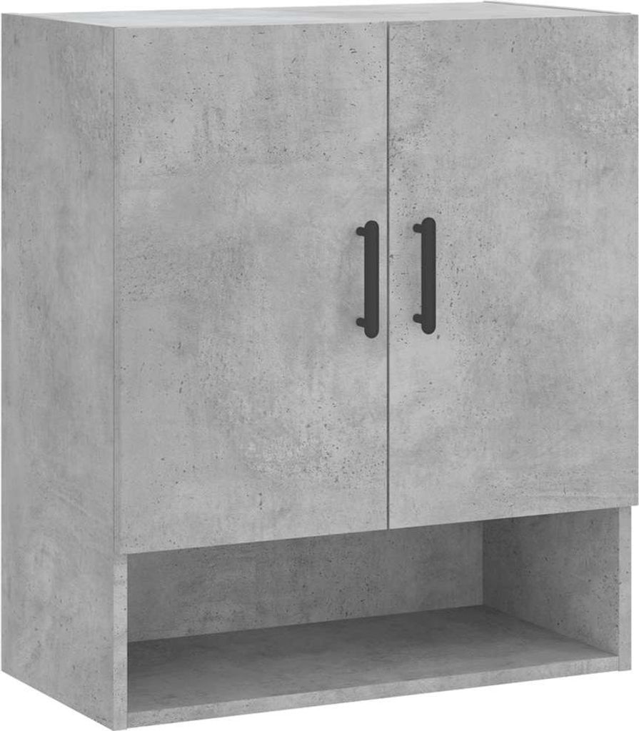 vidaXL Wandschrank Betongrau 60x31x70 cm Holzwerkstoff