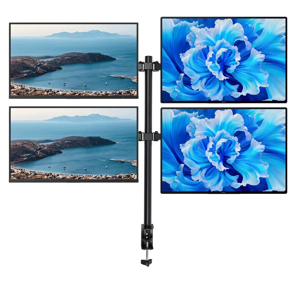 Display-Halterung, höhenverstellbare Display-Halterung, 4-Bildschirm-Halterung für die Befestigung von Displays in Büros