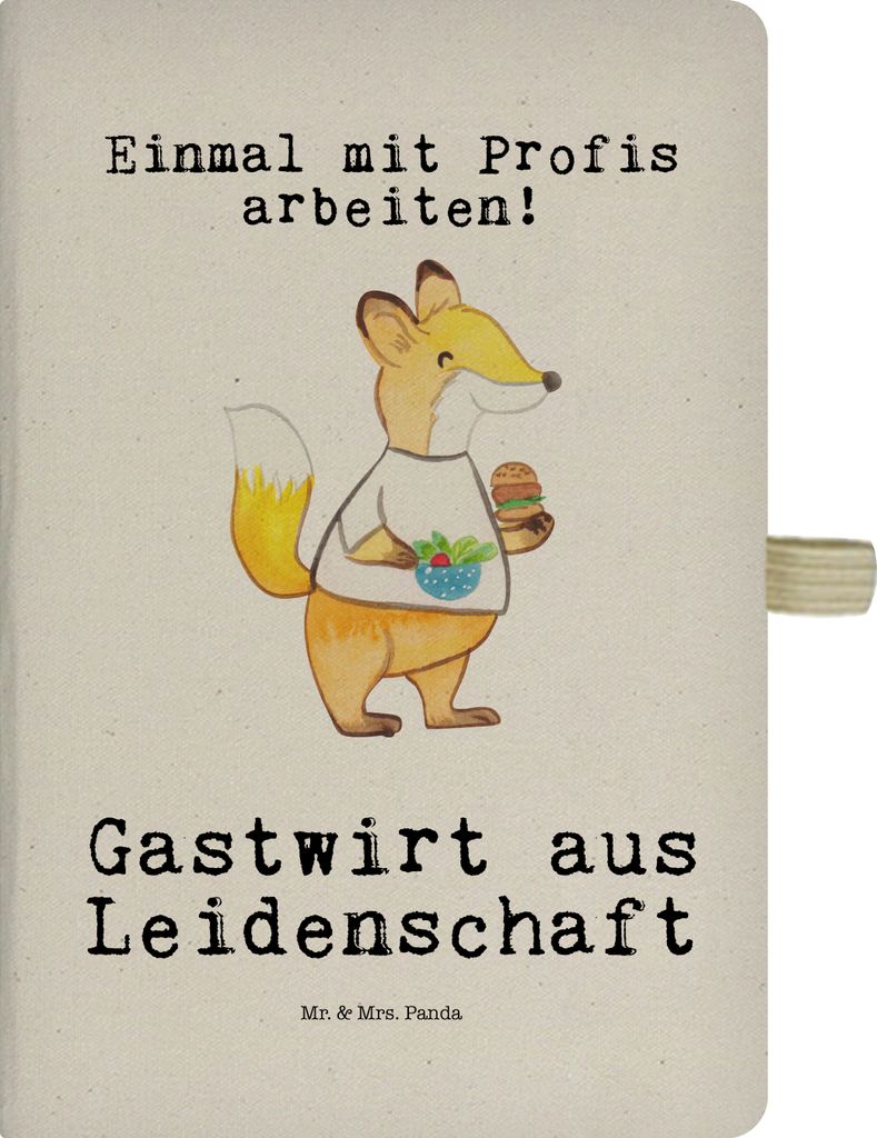 Mr. & Mrs. Panda notizbuch Gastwirt Leidenschaft - Transparent - Geschenk, Barkeeper, Bar, Reisetagebuch, Rum, Kneipe, Journal, Gaststätte, Tagebu...