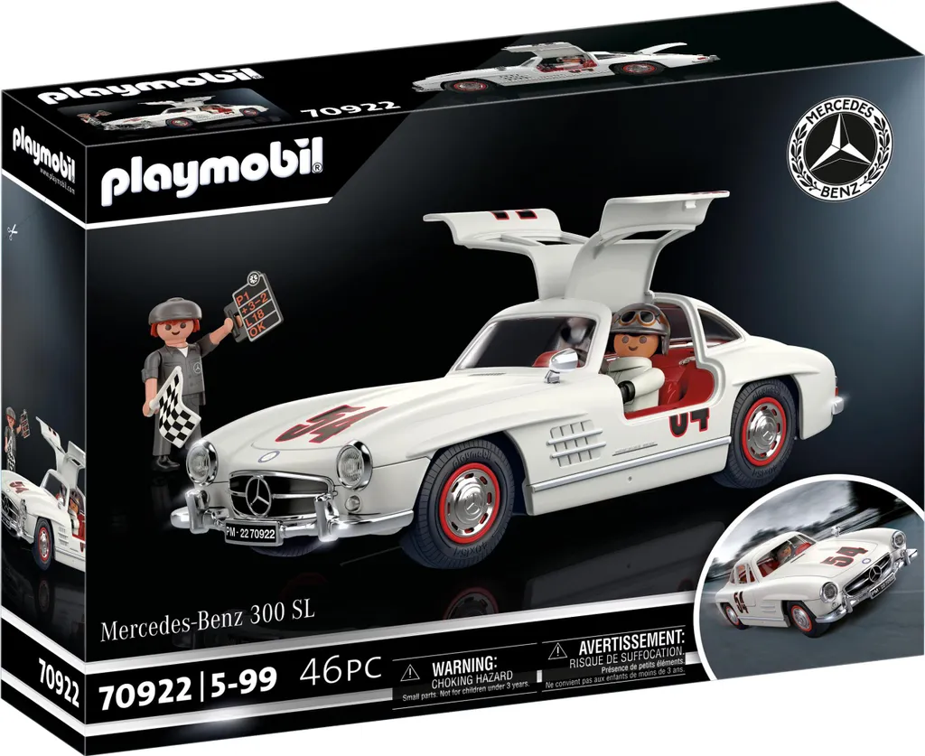 Mercedes-Benz 300 SL PLAYMOBIL 70922 avec Portes Papillon et Accessoires