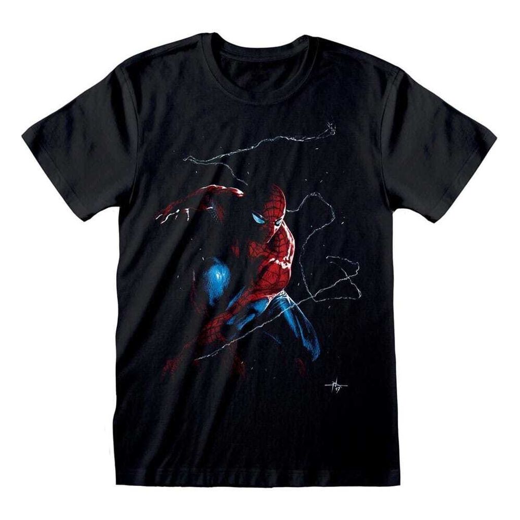 Marvel Comics Spider-Man - Spidey Art - Black T-Shirt - Produktbild 