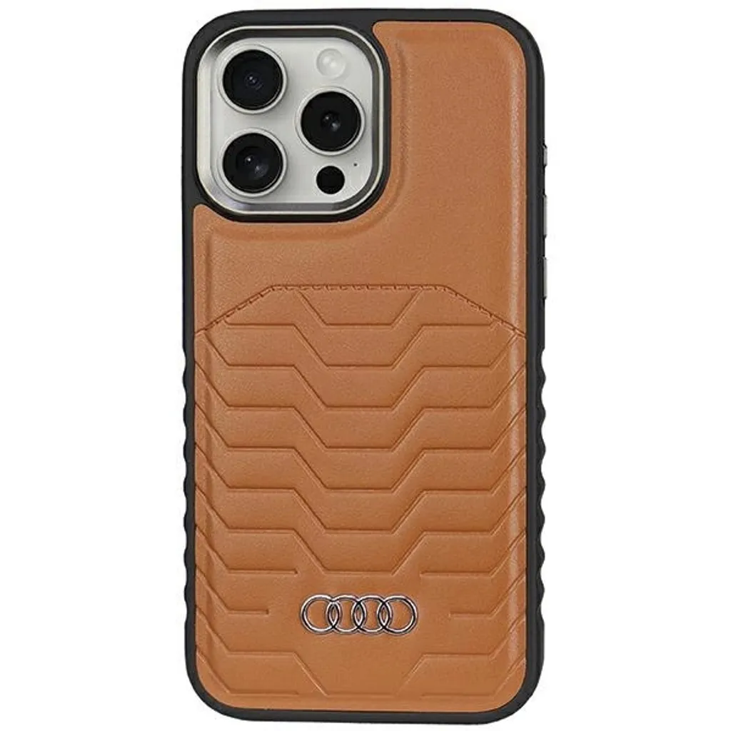 Audi Custodia iPhone 15 Pro Max MagSafe Marrone - Vera Eleganza GT