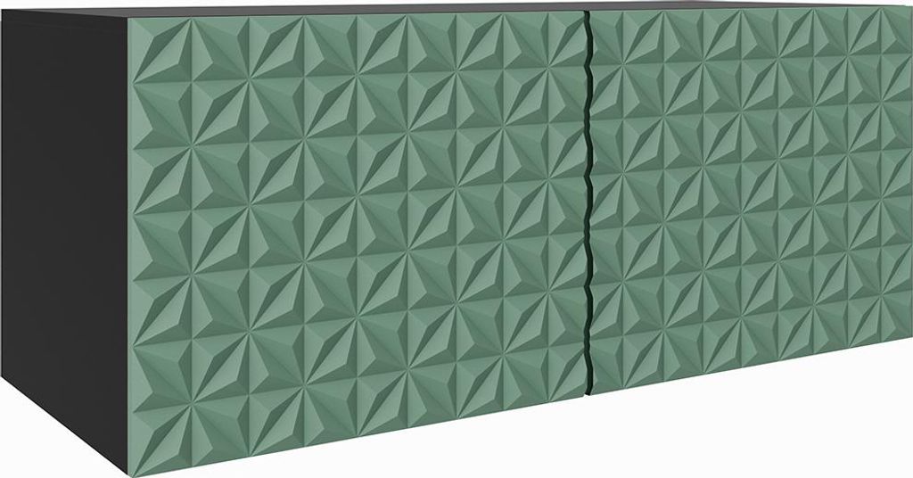 MEBLINI TV-Schrank 100cm Lang - Fernsehschrank - TV Lowboard Industrial - Unterschrank für Fernseher - TV-Unterschrank - TV-Schrank - Hängeschran...
