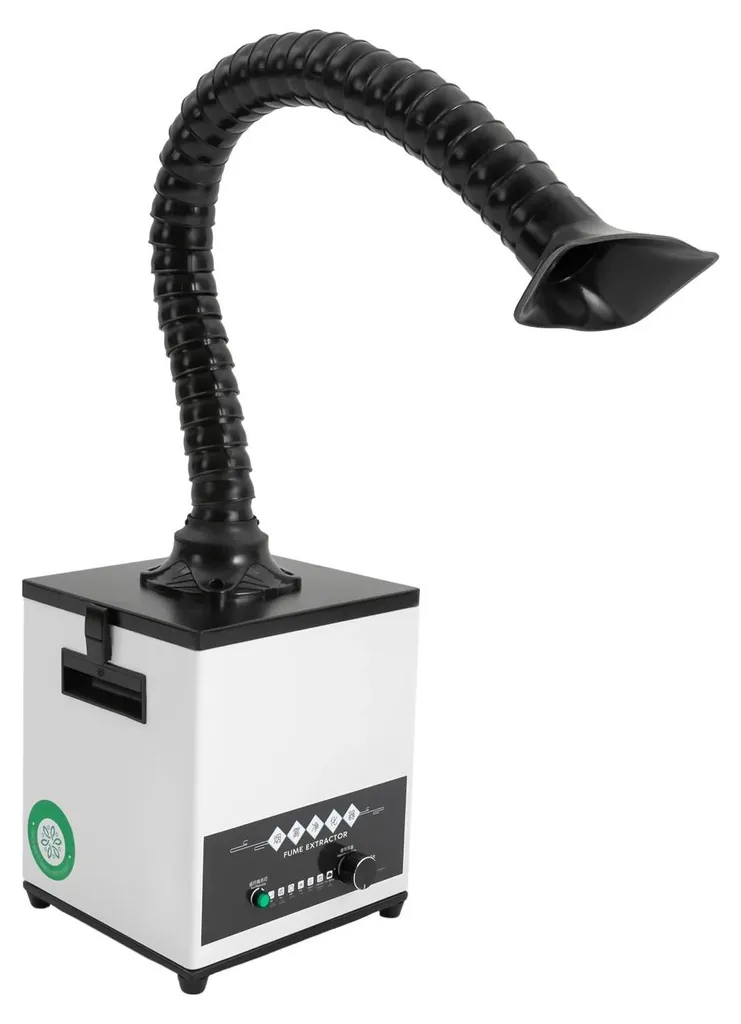 Aspirateur de fumées de soudure table avec filtration HEPA et charbon